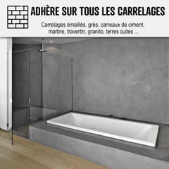 BETON CIRE CARRELAGE POUR SOLS ET MURS - KIT BETON CIRE SUR CARRELAGE - 10 m² (en 2 couches) - Barbadine Clair - ARCANE INDUSTRIES 4