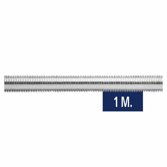 Tige filetée 1 mètre - Zinguée M22 x 1000 - Boite de 5 0