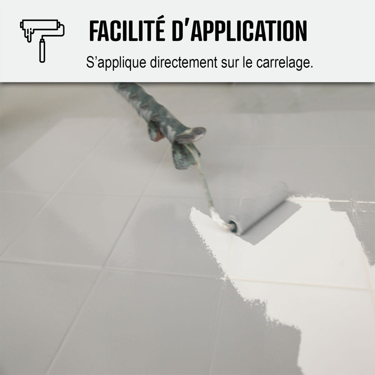 Peinture Carrelage cuisine, Salle de bain: ARCAPOXY CARRELAGE Gris Agathe - RAL 7038 - 2.5 kg (jusqu'à 25 m² en 2 couches) - ARCANE INDUSTRIES 4