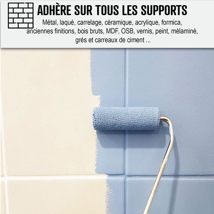 Peinture Carrelage cuisine, Salle de bain: ARCAPOXY CARRELAGE Gris Agathe - RAL 7038 - 2.5 kg (jusqu'à 25 m² en 2 couches) - ARCANE INDUSTRIES 6