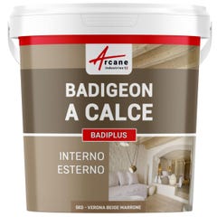 Badigeon à la chaux intérieur extérieur - BADIPLUS - 5 kg (jusqu'à 25 m²) - Vérone - Beige Marron - ARCANE INDUSTRIES 1