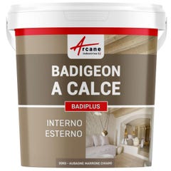 Badigeon à la chaux intérieur extérieur - BADIPLUS - 20 kg (jusqu'à 100 m²) - Aubagne - Brun Clair - ARCANE INDUSTRIES 0