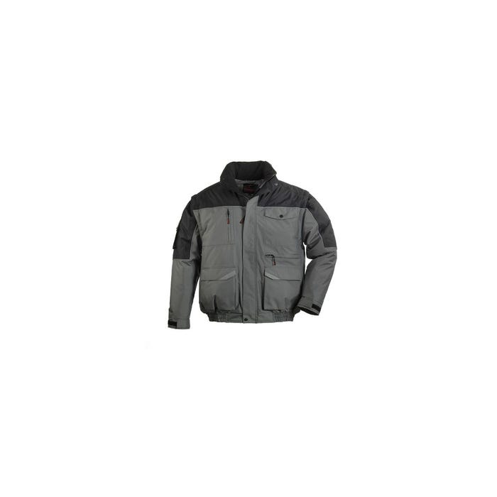 RIPSTOP 2/1 Blouson gris/noir, Polyester Ripstop + Matelassage 140g/m² - COVERGUARD - Taille L 0