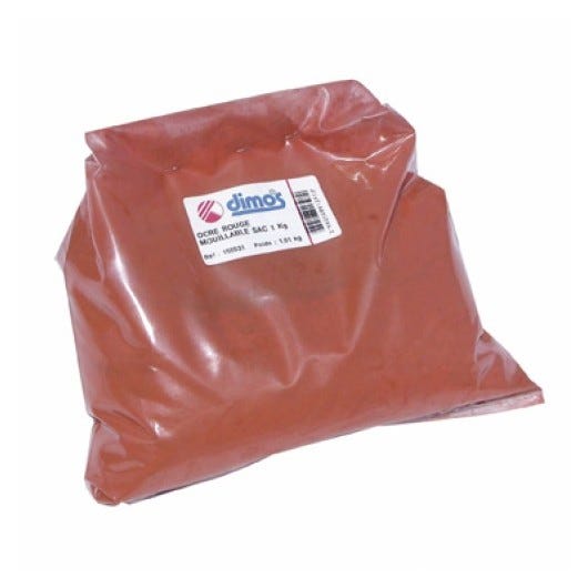 DIMOS - Ocre rouge mouillable - sac 1kg - Réf: 155531 - 200 mm 0