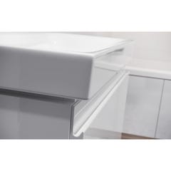 Meuble salle de bain-80x37.5cm-Gain de place-Blanc Brillant-Moduo Slim 3