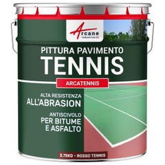 PEINTURE TENNIS - ARCATENNIS. Rouge Tennis - 3.75 kg (jusqu a 7.5 m² en 2 couches) - ARCANE INDUSTRIES 1