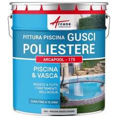 Peinture Piscine pour coque polyester - 5 kg (jusqu'à 15m² pour 2 couches) - Gris Clair Piscine - RAL 7035 - ARCANE INDUSTRIES 1