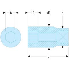 FACOM - Douille 1/2'' 6 pans de 29 mm - S29H 4