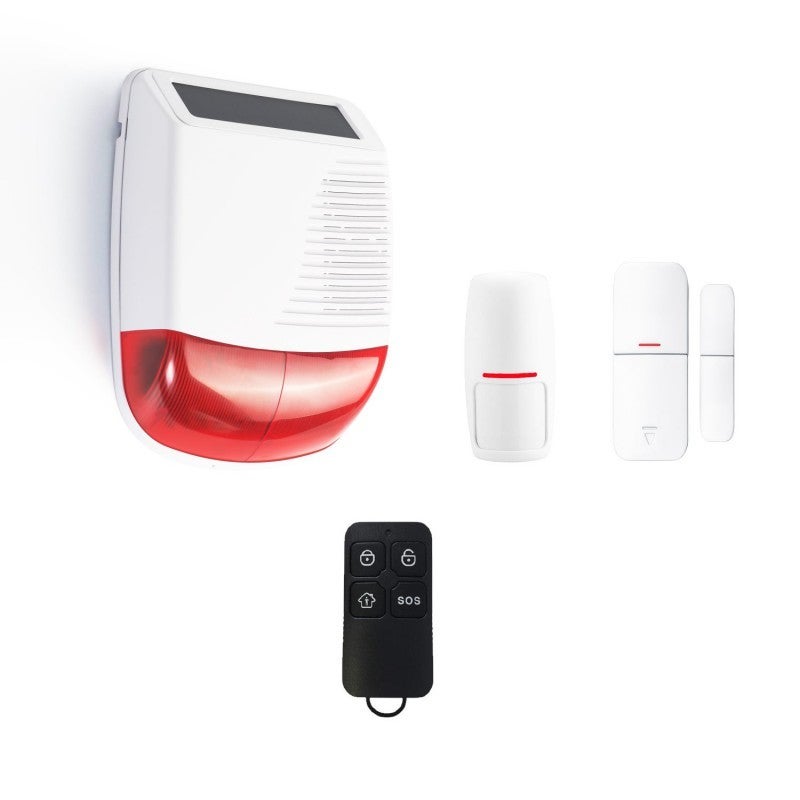 Kit Alarme maison connectée sans fil WIFI Box internet et GSM Futura noire  Smart Life et caméra WIFI - Lifebox - KIT9 ❘ Bricoman