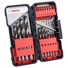 Bosch Accessories 2608577350 HSS Jeu de forets pour le métal 18 pièces DIN 338 tige cylindrique 1 set 5