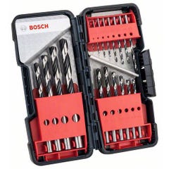 Bosch Accessories 2608577350 HSS Jeu de forets pour le métal 18 pièces DIN 338 tige cylindrique 1 set 0