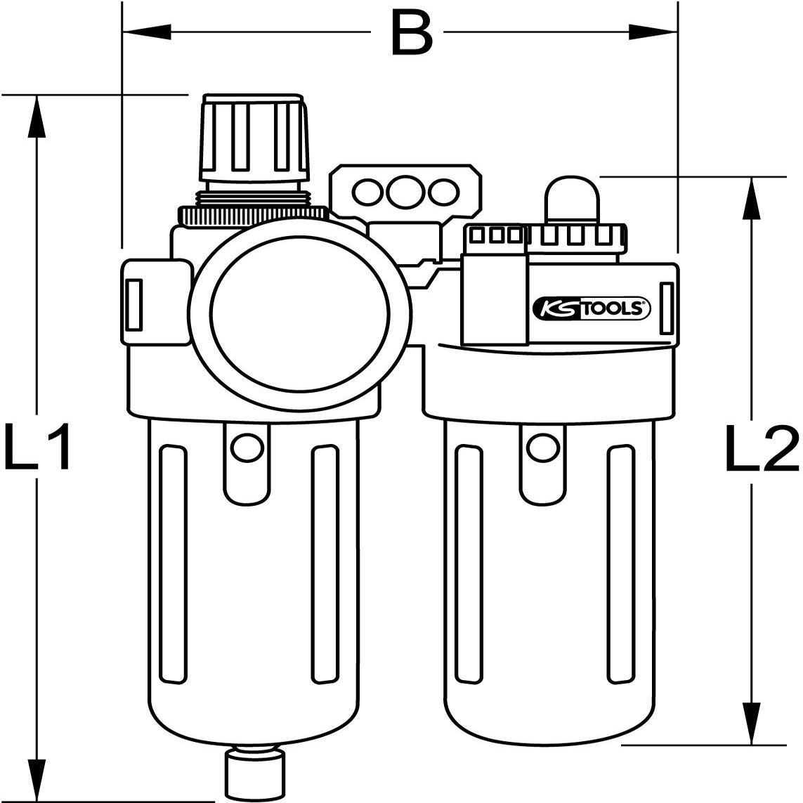 Filtre-régulateur de pression-lubrificateur 2