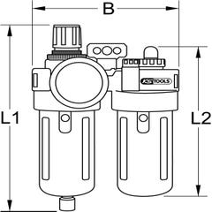 Filtre-régulateur de pression-lubrificateur 2