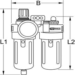 Filtre-régulateur de pression-lubrificateur 3