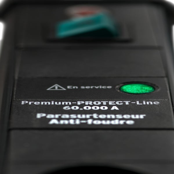 Prolongateur multiprise Premium-Protect-Line avec parasurtenseur 60.000A 6  prises, 3m H05VV-F 3G1,5 *BE/FR*