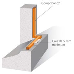 Joint adhésif Compriband TRS PC, largeur 12 mm, plage utilisation 3-9 mm, longueur 7,5 m 7