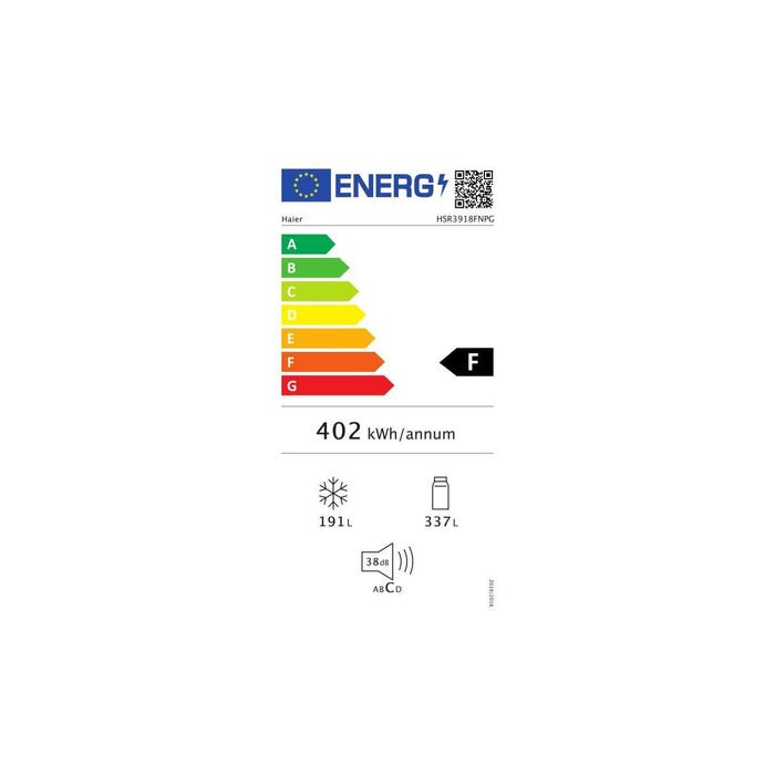 Réfrigérateurs américains 504L Froid Ventilé HAIER 90.8cm F, HSR3918FNPG 6