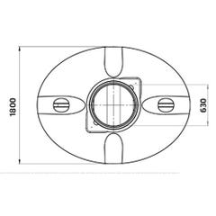 Fosse Septique Ovale 5000l Norme En 12566-1 - Garantie 5 Ans - Partie Supérieure Conique Et Renforts Circulaires - Avec Réhausse Télescopique 2