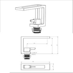 Mitigeur lavabo design - Doré brossé 2