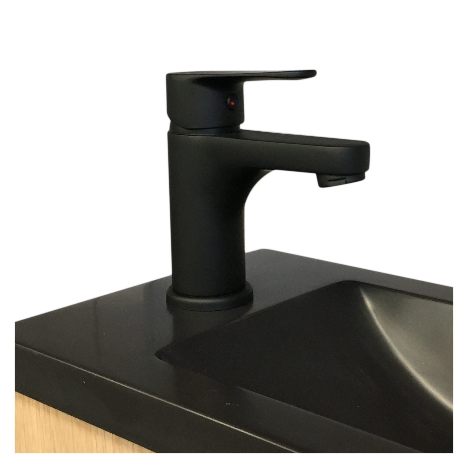 Robinet lave-mains - Mitigeur eau chaude et eau froide TAP Noir mat 2