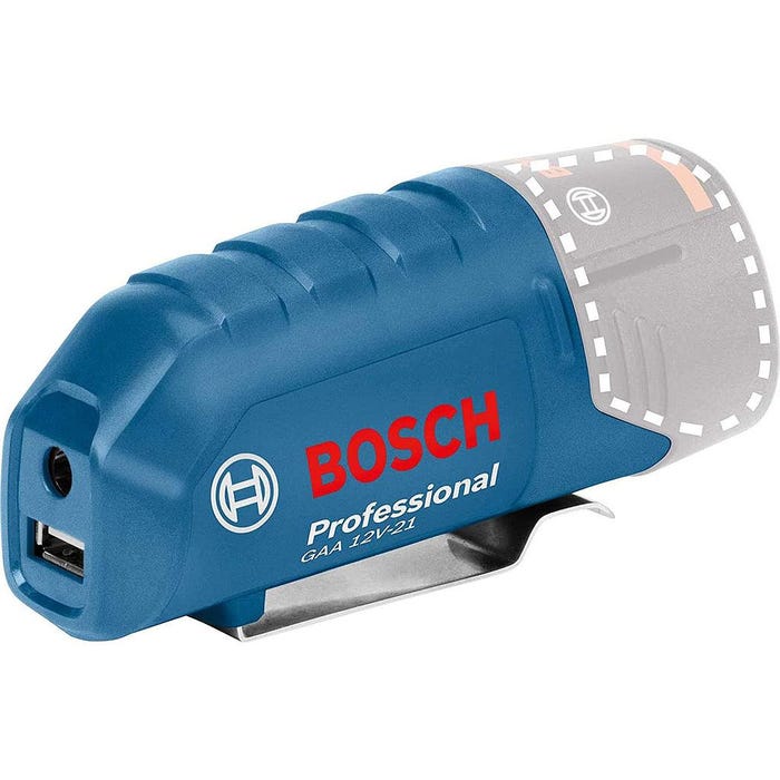 Bosch - Adaptateur de charge USB compact 12 V 2.1 A sans batterie ni chargeur - GAA 12V-21 Bosch Professional 0