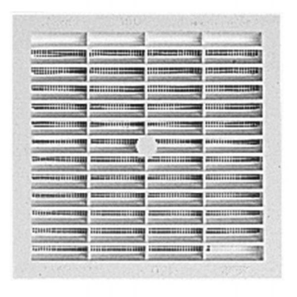 Grille ventilation réglable carrée moustiquaire 190 x190 mm Blanc