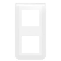 Plaque de finition Blanc MOSAIC 2x2 modules verticale - LEGRAND - 078822L 0