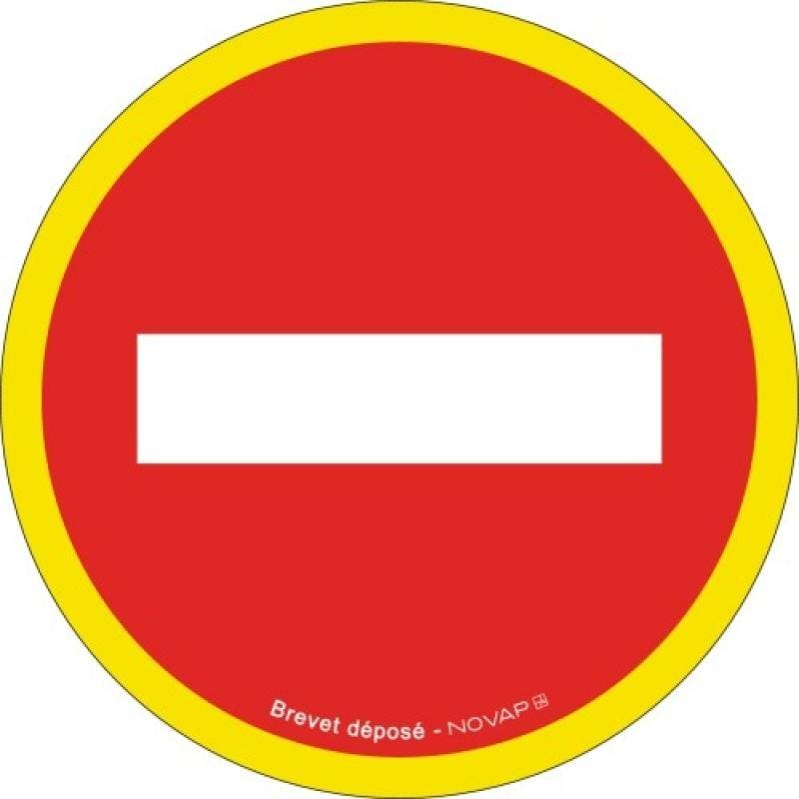 Panneau de signalisation sens interdit Novap - Diamètre 30 cm 5