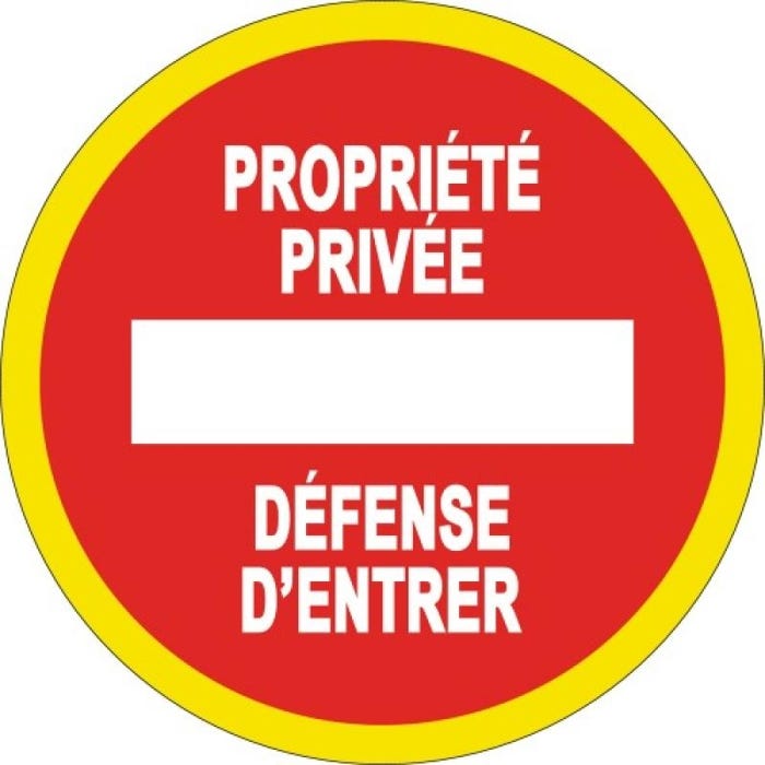 Panneau de signalisation sens interdit Novap - Diamètre 30 cm 2