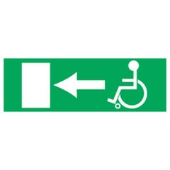 Panneaux d'évacuation sortie handicapé droite - Novap 7