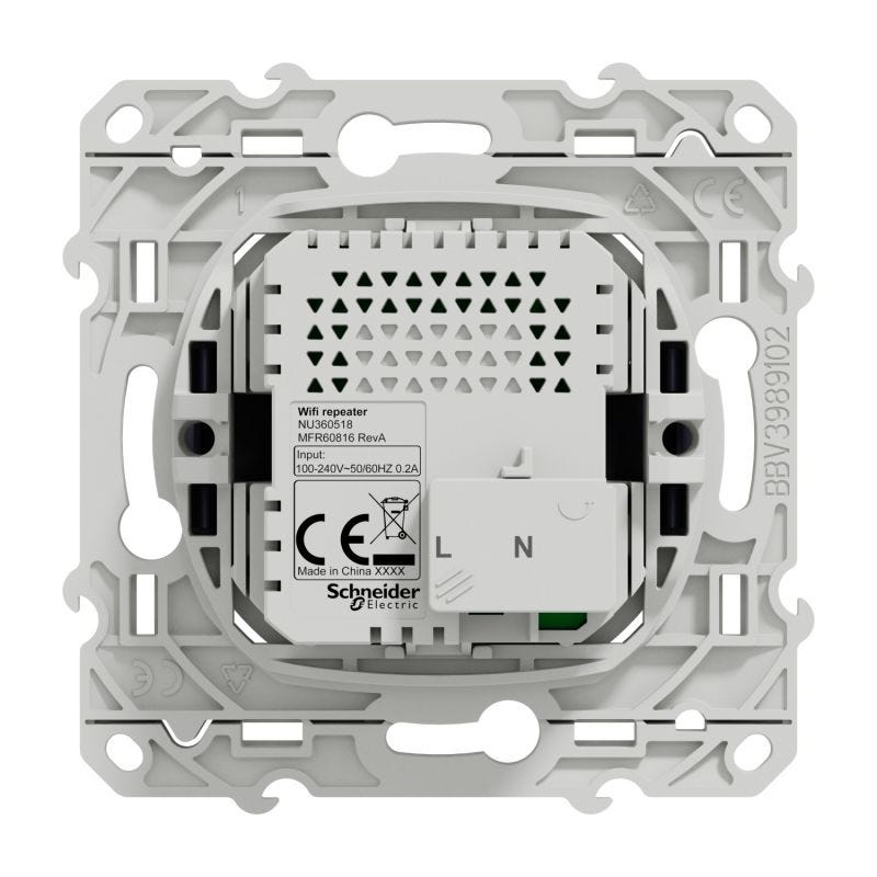 Répéteur wifi Odace Schneider Electric - 300Mb/s - 2.4 GHz - Cobalt 2