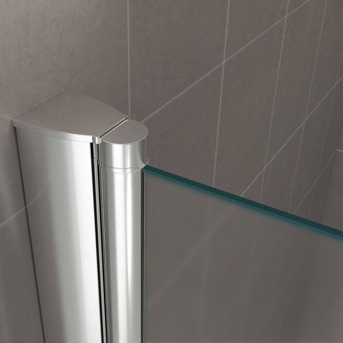 GINA Porte de douche H 180 cm largeur réglable 72 à 76 cm verre opaque 3