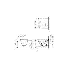 Grohe Pack WC Rapid SL autoportant + WC Serel SM26 + Plaque blanche (ProjectSM26-4) 4