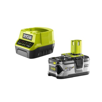 Ryobi - Pack meuleuse d'angle r18ag-0 - 18 v oneplus - 1 batterie 2.0ah - 1  chargeur rapide rc18120-120 - Distriartisan