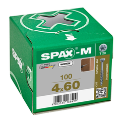 Vis Spax Filetage Partiel, Tête Fraisée Spécial Mdf (médium) - 4x60 Tx /100 - Spax 2