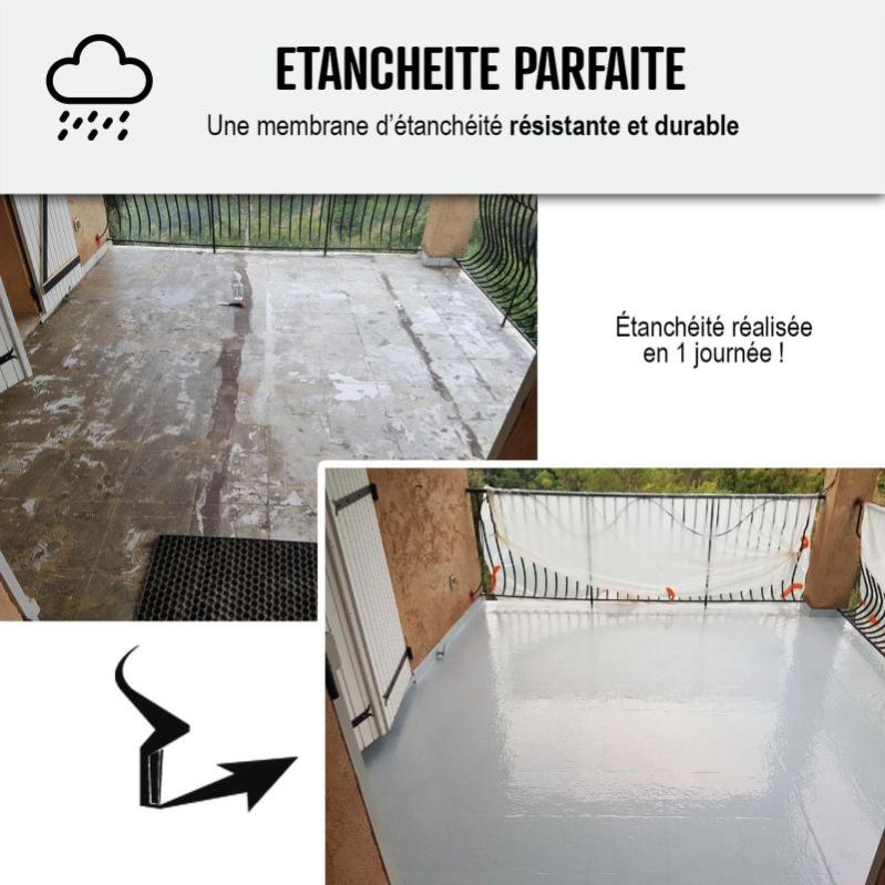 Résine étanchéité Toit Terrasse - Séchage 3h - Arcathan Xtrem - Ral ...