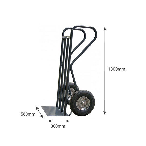 Diable 3 positions acier - Charge max 250kg / 350kg - Roues increvables -  810009344 ❘ Bricoman