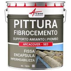 Peinture fibro ciment pour encapsulage support amiante / plomb : ARCACOVER AMIANTE. Gris - 10 L - ARCANE INDUSTRIES 1