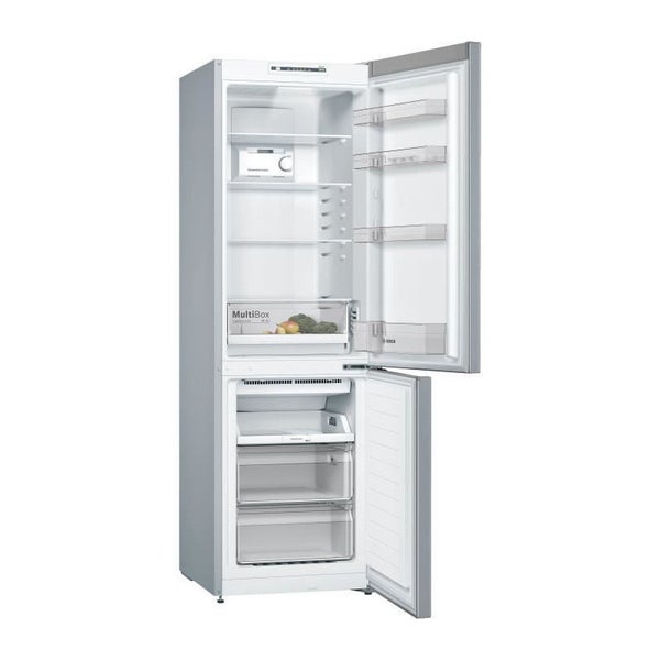 Réfrigérateur combiné BOSCH 287L blanc froid brassé - LowFrost - Eclairage  LED