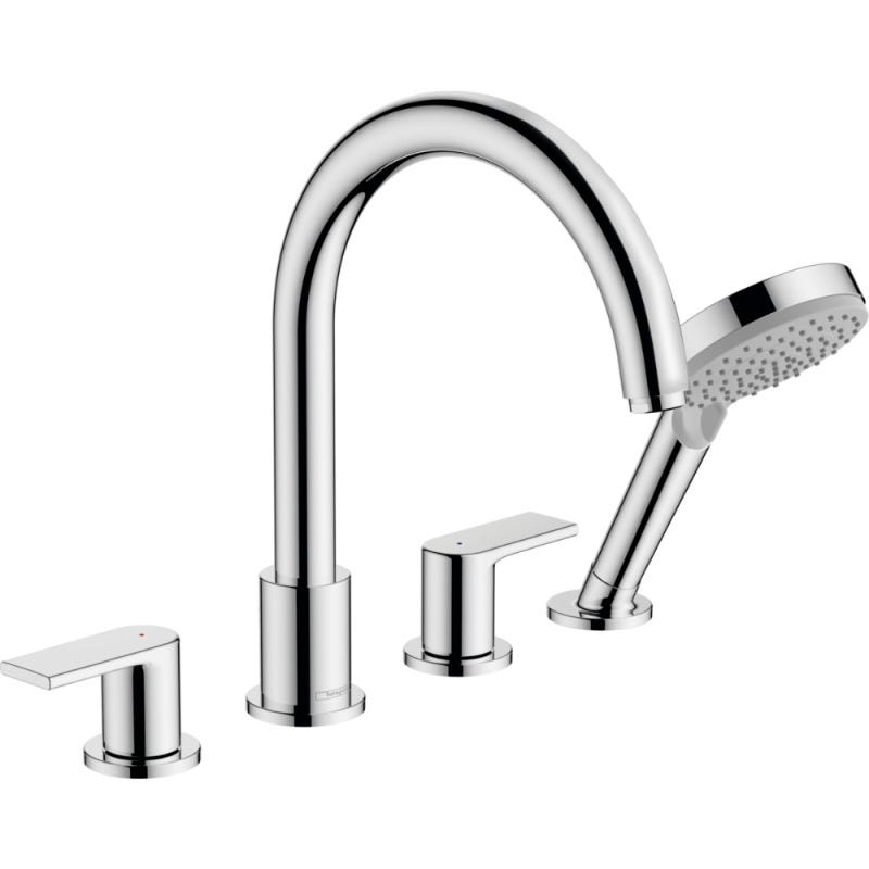 Hansgrohe Vernis Shape - Mitigeur bord de baignoire, installation 4 trous, Chrome (71459000) 0