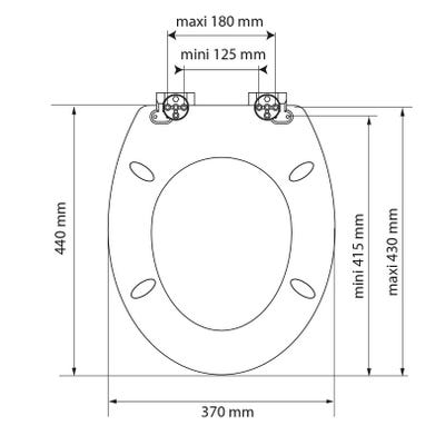 Abattant WC PALMA duroplast ❘ Bricoman