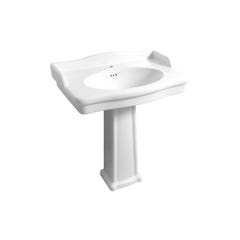 Lavabo sur Colonne Louxor Monotrou Blanc Sarreguemines 1