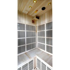 Sauna Infrarouge 3/4 places Gamme prestige MIKELI III - L150*P130*H190cm - 2300W - Noir 3
