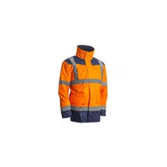 Parka 4 en 1 HV KANATA Orange et Marine - Coverguard - Taille XL 0