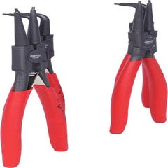 KS Tools - Jeu de pinces à Circlips® intérieurs et extérieurs, 4pcs
