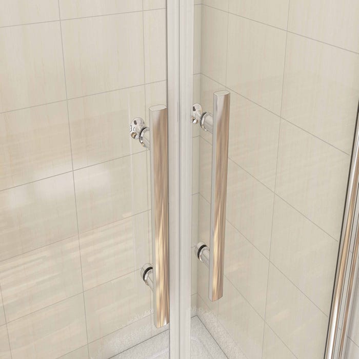 Porte de douche battante 110cm en verre anticalcaire Porte de douche pivotante à 180° Hauteur 187cm 3
