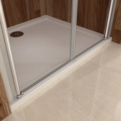 Porte de douche battante 110cm en verre anticalcaire Porte de douche pivotante à 180° Hauteur 197cm 2
