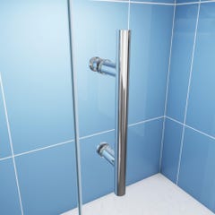Porte de douche coulissante 120cm en 5mm verre trempé porte de douche Hauteur 190cm Installation en niche 3
