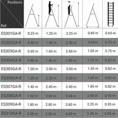 Plateforme 8 marches - Hauteur max. de travail 3.60m - ES308GA-R 1