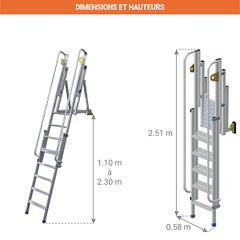 Plateforme d'accès fond de fosse : vendue par 2 - N111.203-02 1